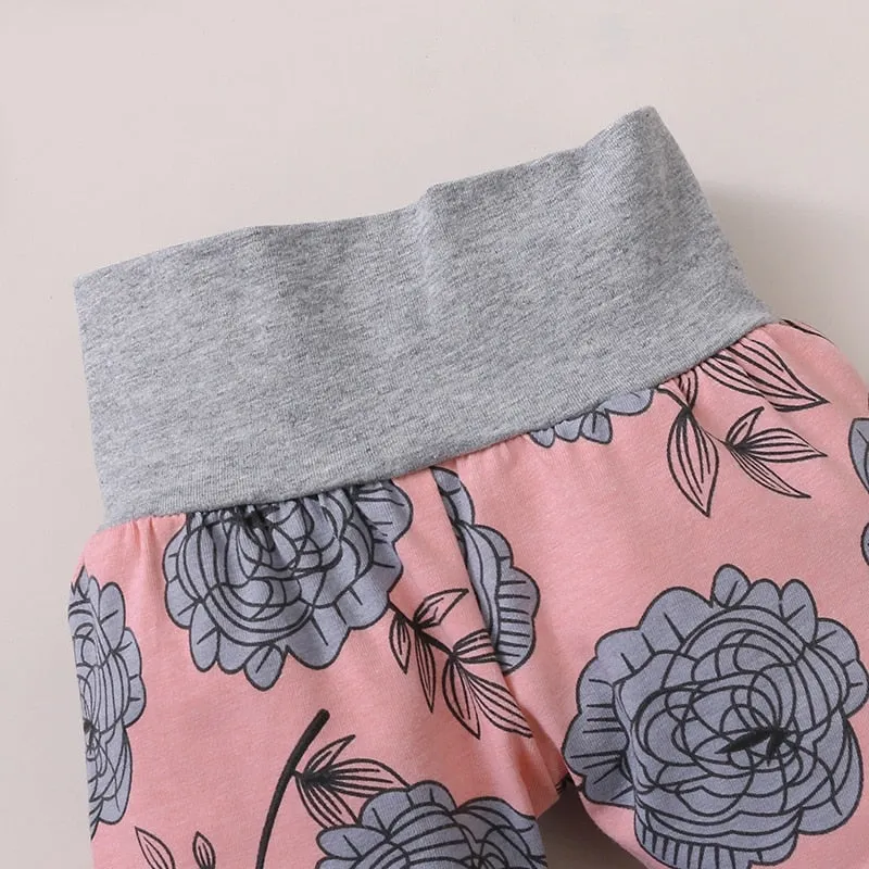4PCS Newborn Girl Romper Set with Hat Set