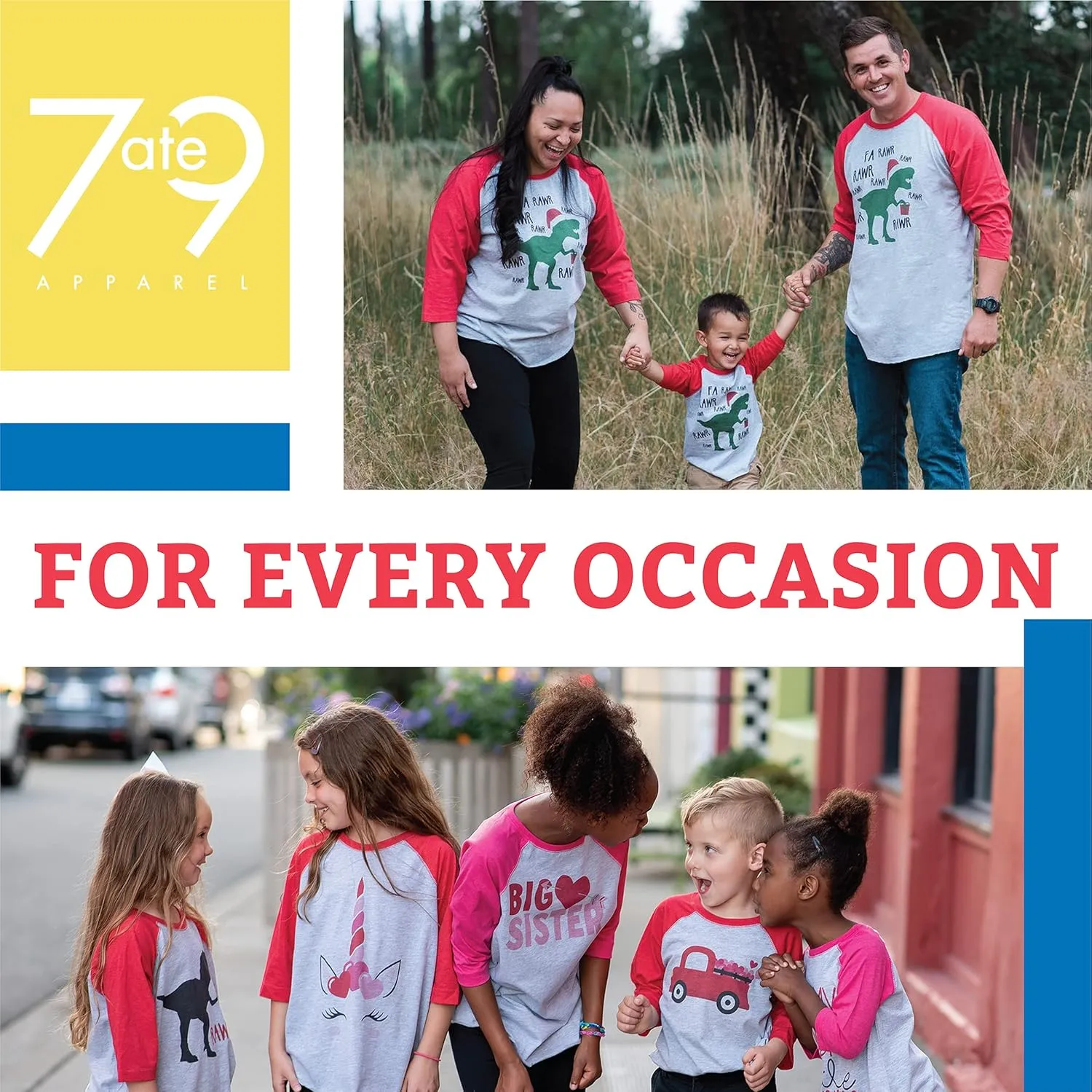 7 ate 9 Apparel Matching Family Merry Christmas Shirts - Christmas Crew Buffalo Plaid Grey Shirt