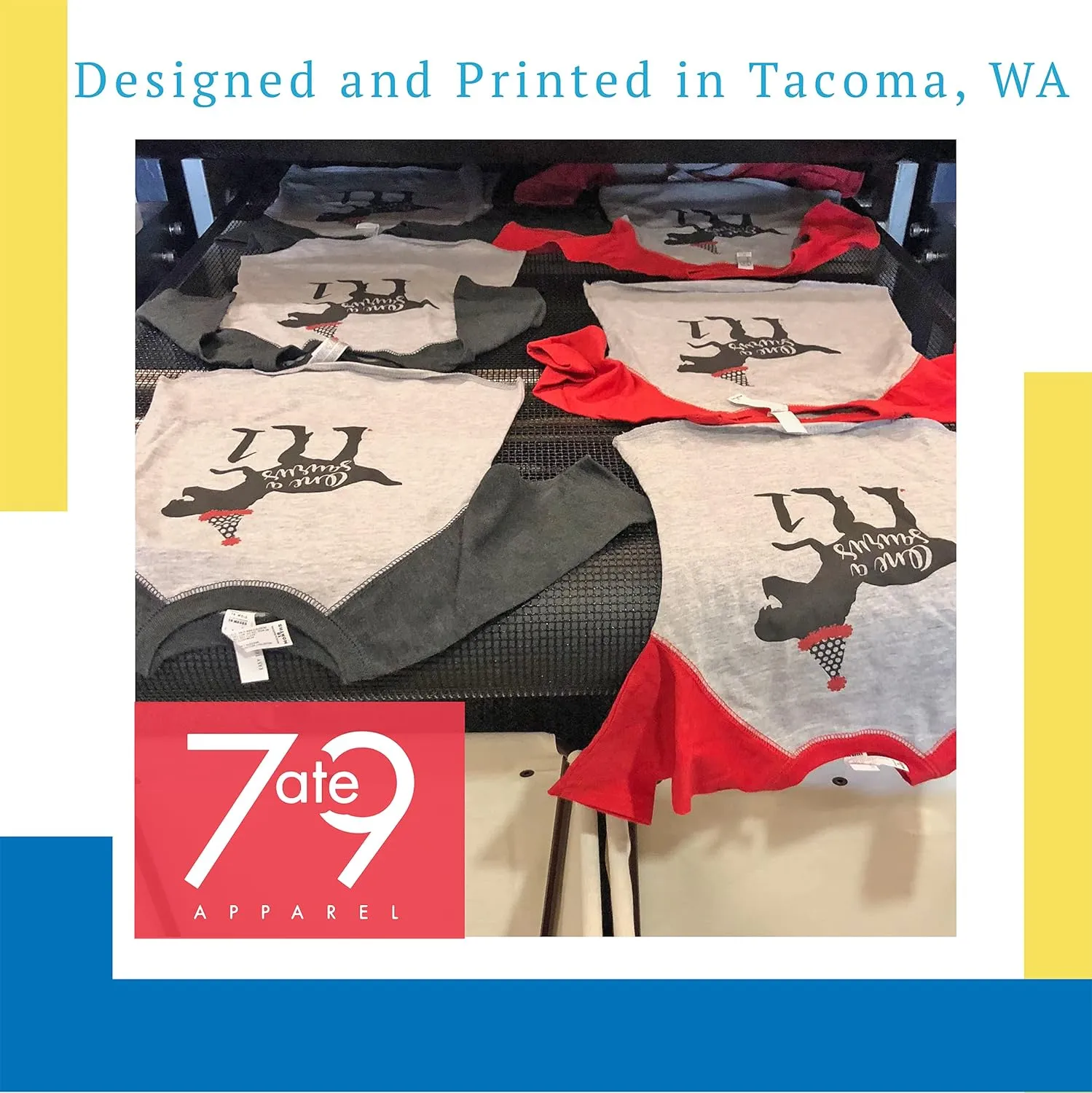 7 ate 9 Apparel Matching Family Merry Christmas Shirts - Christmas Crew Buffalo Plaid Grey Shirt
