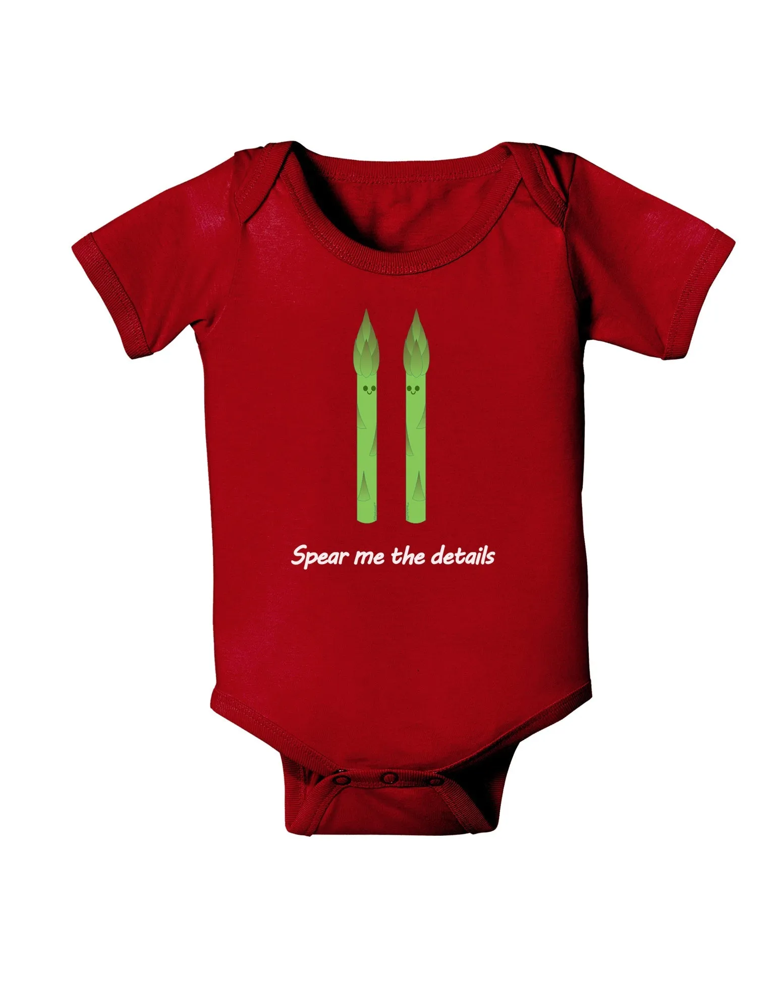 Asparagus - Spear Me the Details Baby Romper Bodysuit Dark
