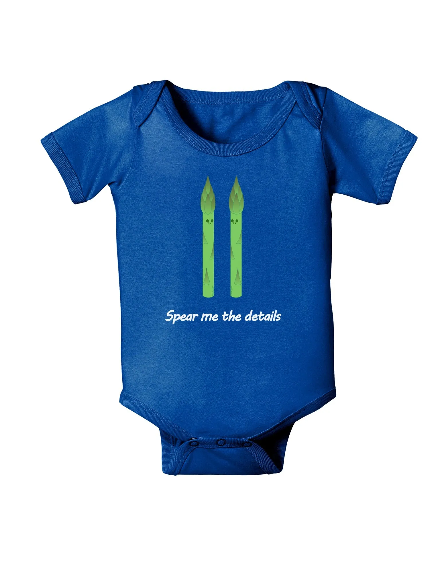 Asparagus - Spear Me the Details Baby Romper Bodysuit Dark