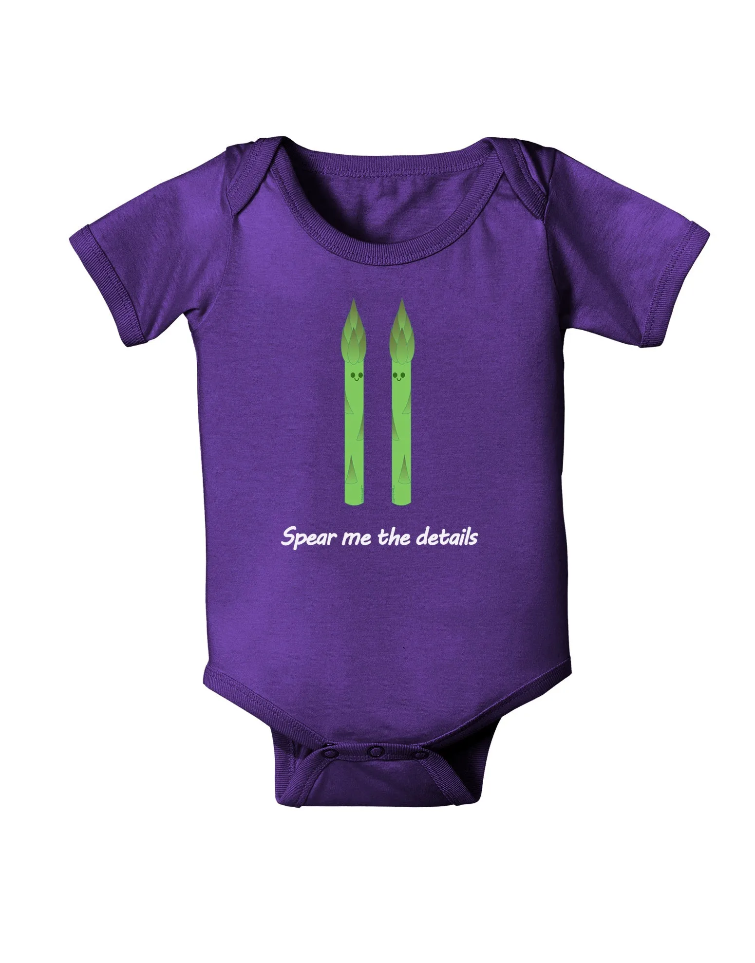 Asparagus - Spear Me the Details Baby Romper Bodysuit Dark