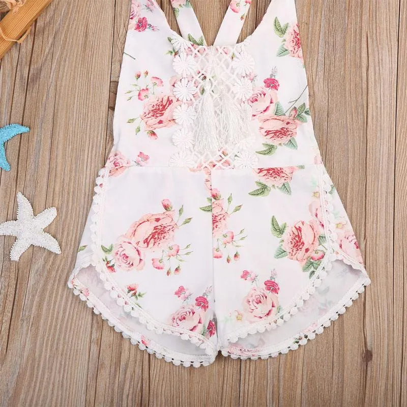 Baby Girl Precious Floral Romper and Headband