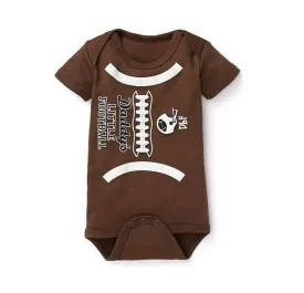 Baby Romper Daddy Little Football Statement Romper