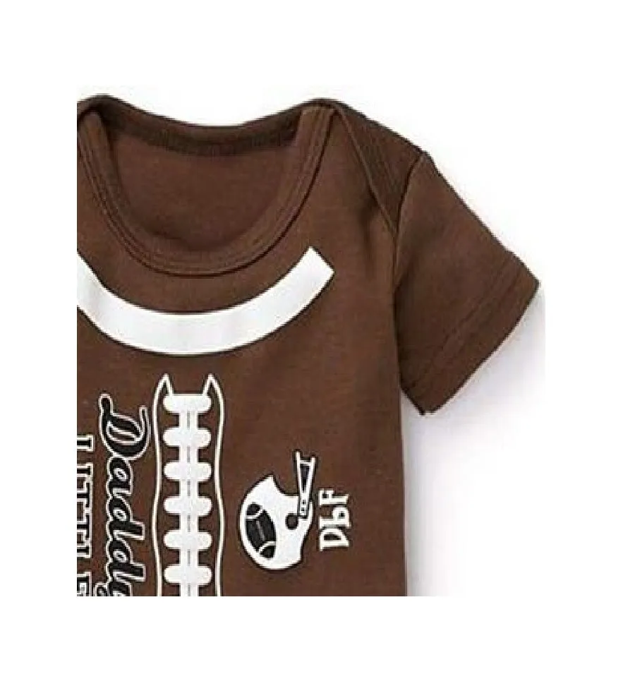 Baby Romper Daddy Little Football Statement Romper