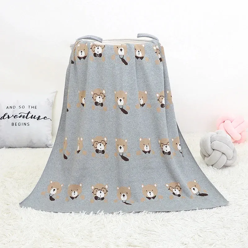 Bear Knit Baby Rompers for 0-18M