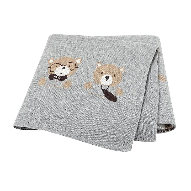 Bear Knit Baby Rompers for 0-18M