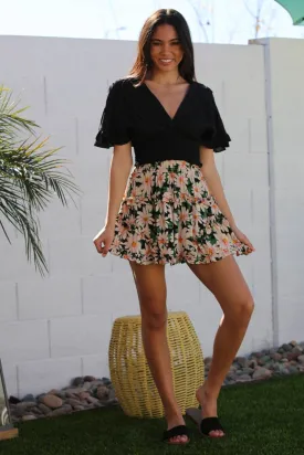 Beautiful Ruffle Detailed Skirt with Elastic Waist