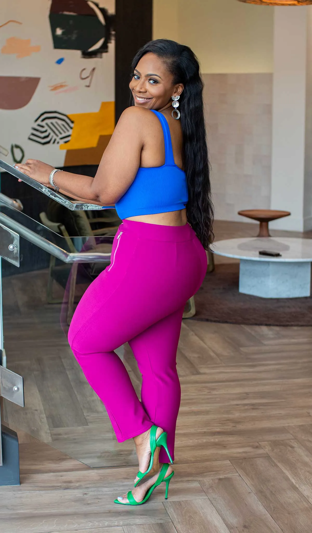 Big Vibe | Magenta Legging Pants