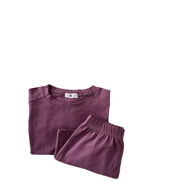 Children's Solid Sports Suit