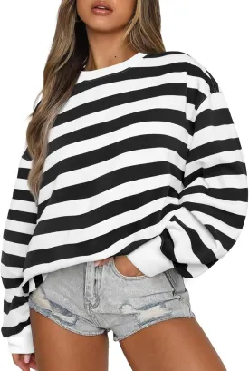 EFAN Womens Oversized Sweatshirts Crewneck y2k Hoodies Fall Fashion Outfits Teen Girls Cute Sweater 2025 Winter Clothes