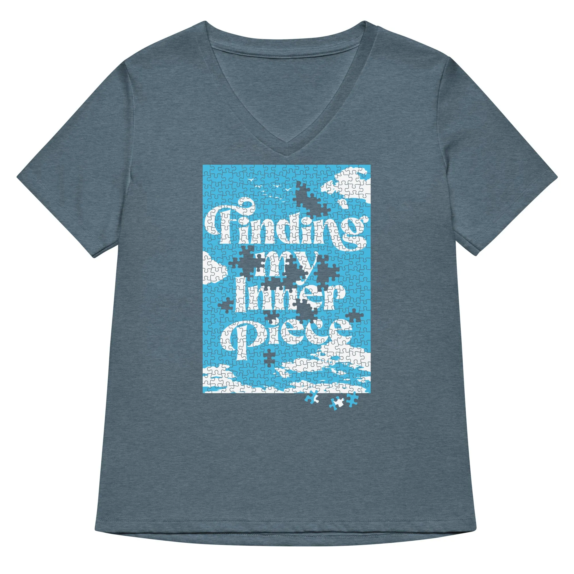 Finding My Inner Piece Women's V-Neck Tee