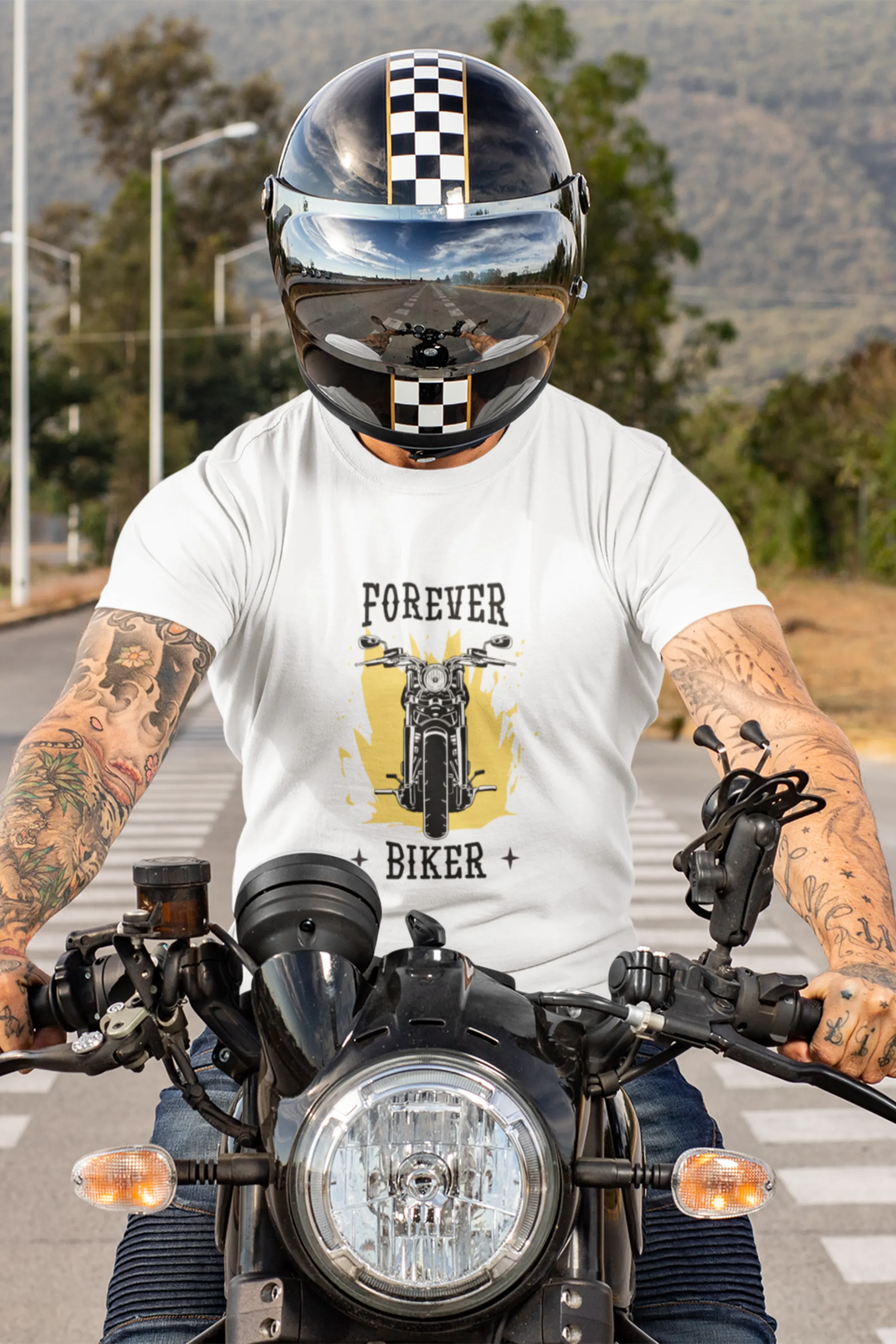 Forever Biker Printed T-shirt for men