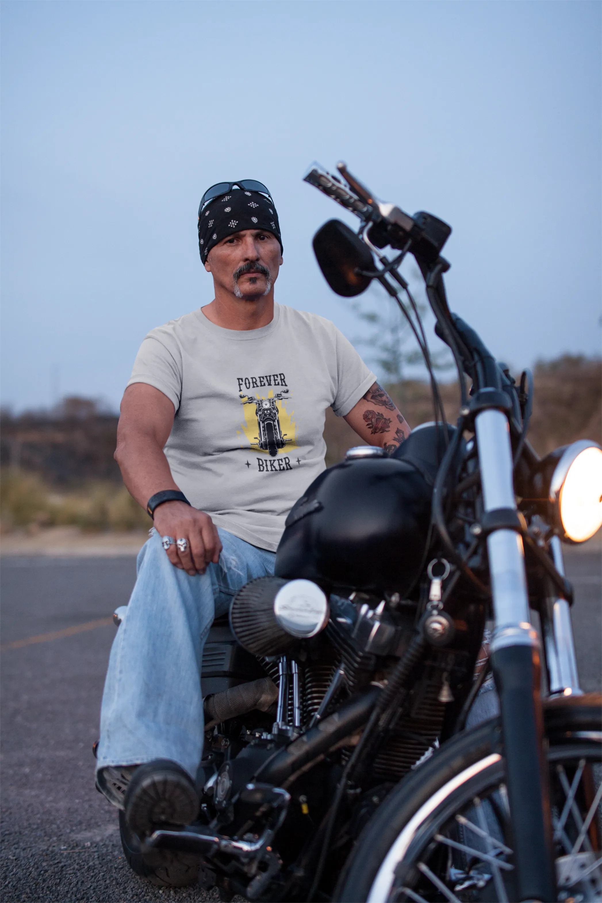 Forever Biker Printed T-shirt for men