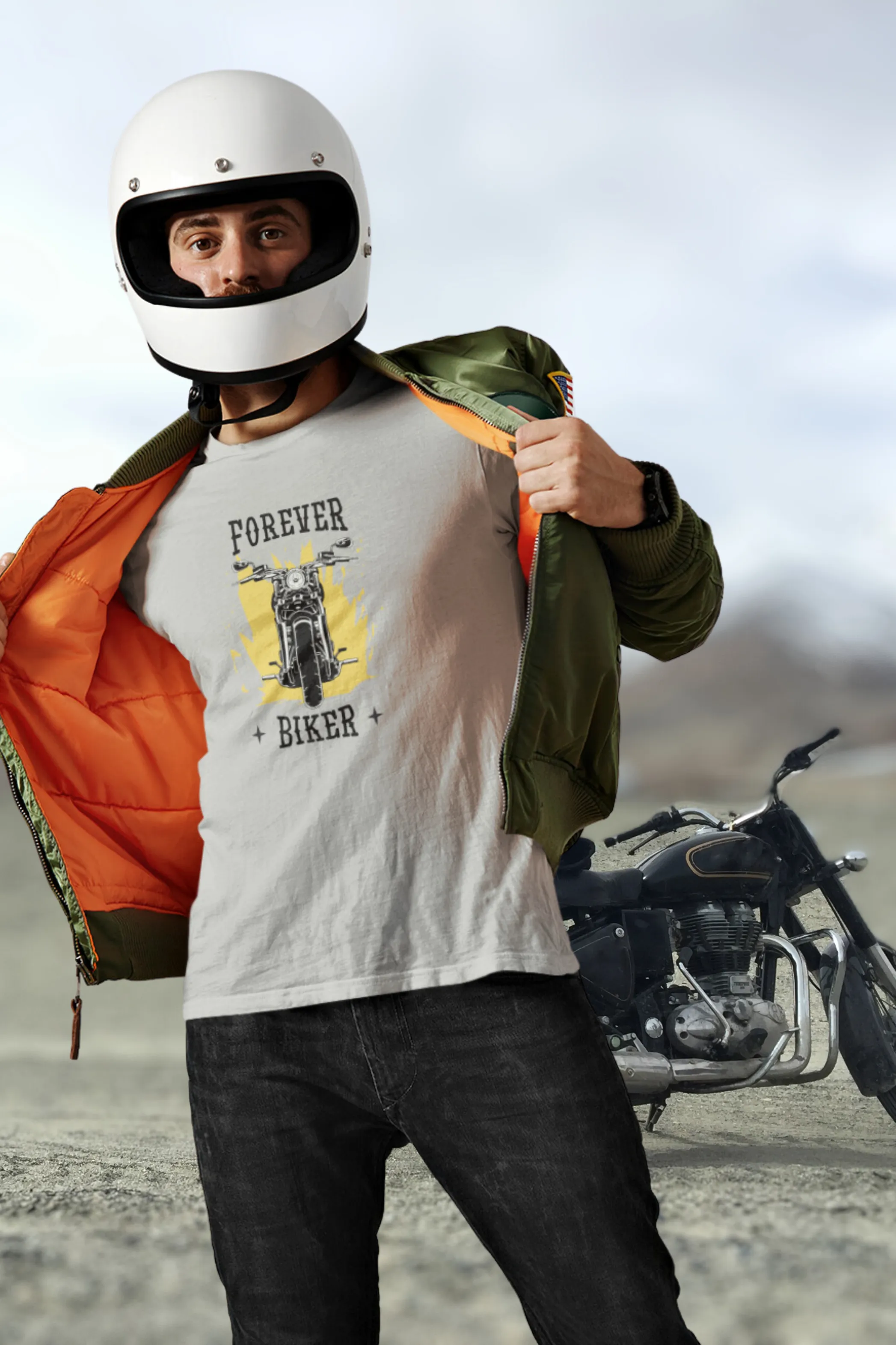 Forever Biker Printed T-shirt for men