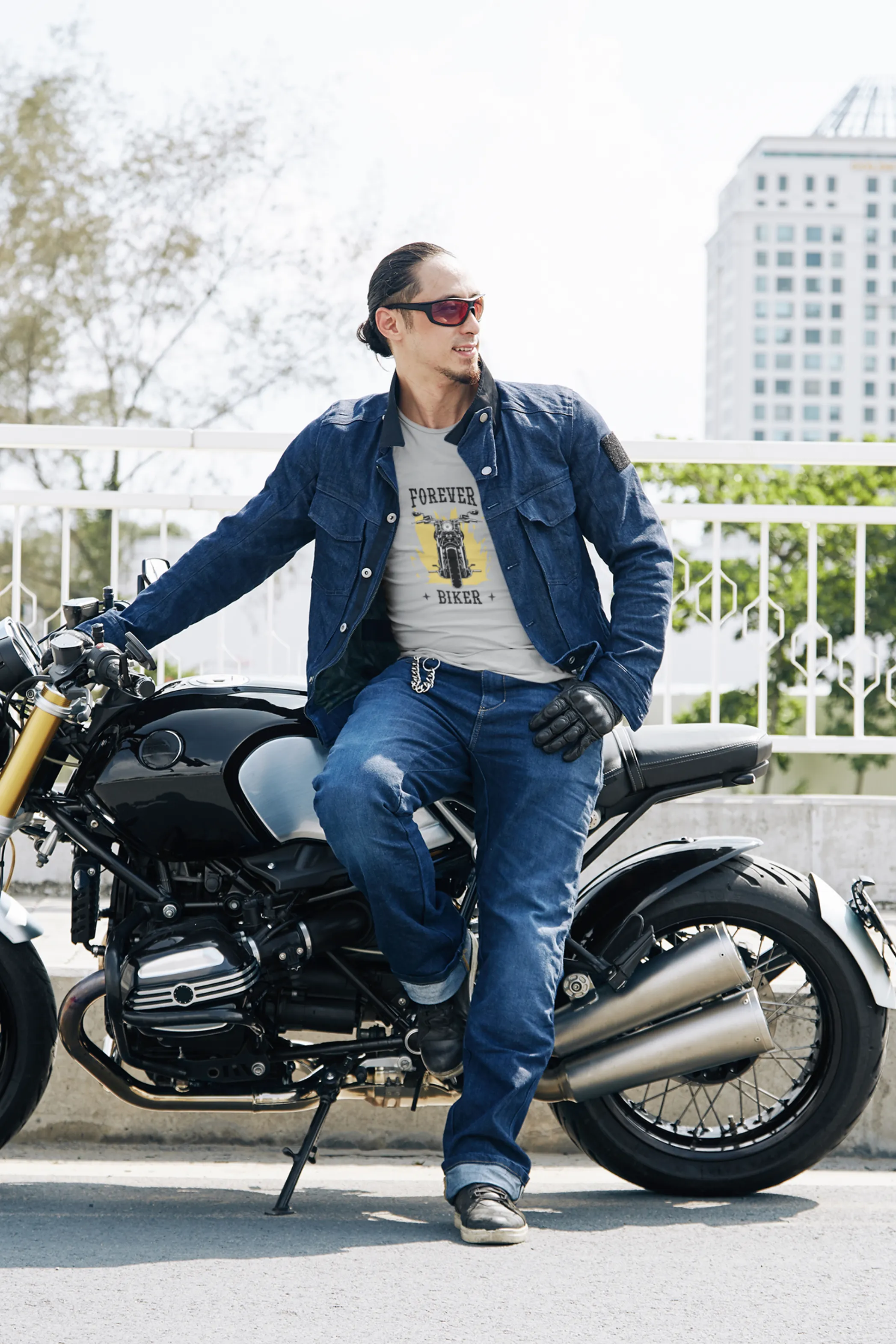 Forever Biker Printed T-shirt for men