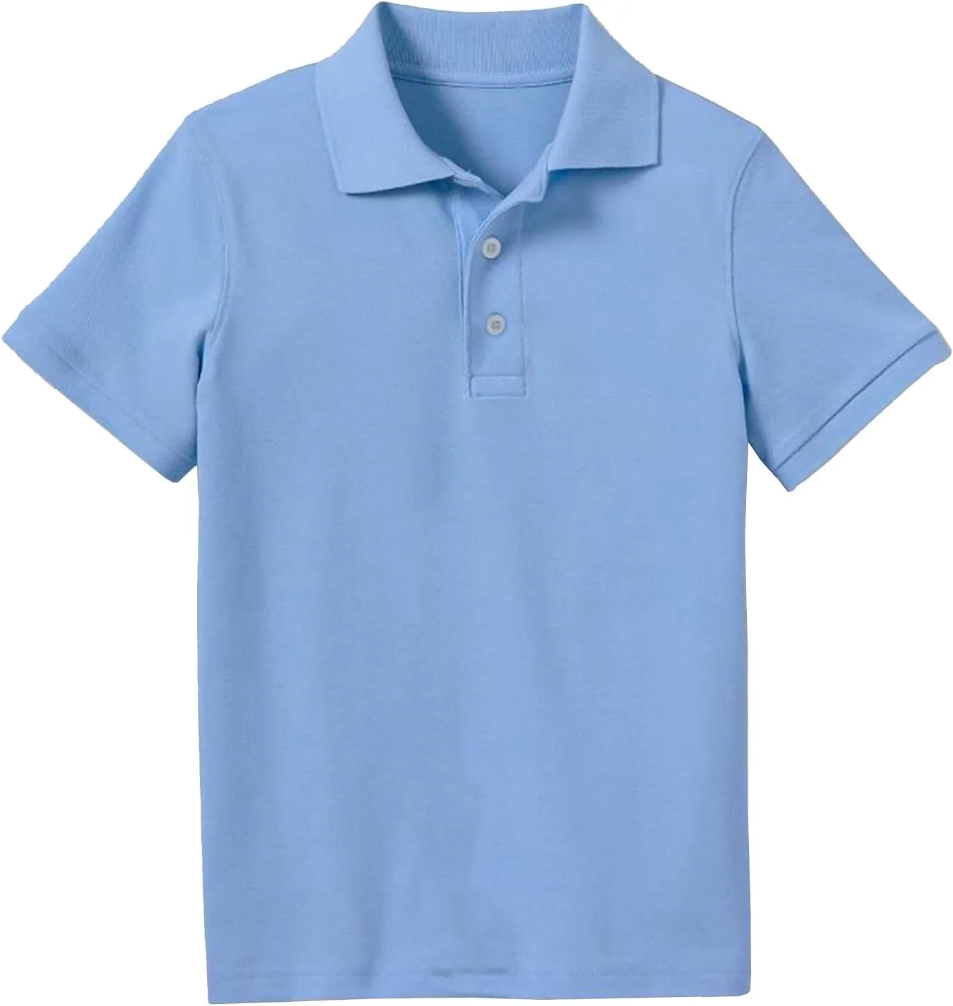 Galaxy by Harvic Boys Pique Polo T Shirt, Casual Cotton Blend Polo Short Sleeve for School Uniform, (XS-2XL)