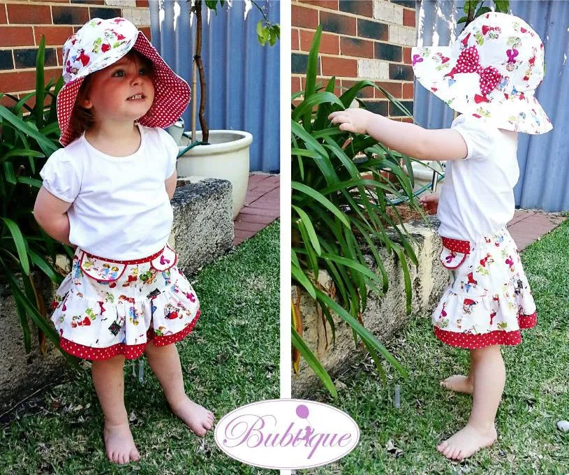 Girls Ruffle Flip Skirt | Sewing Pattern