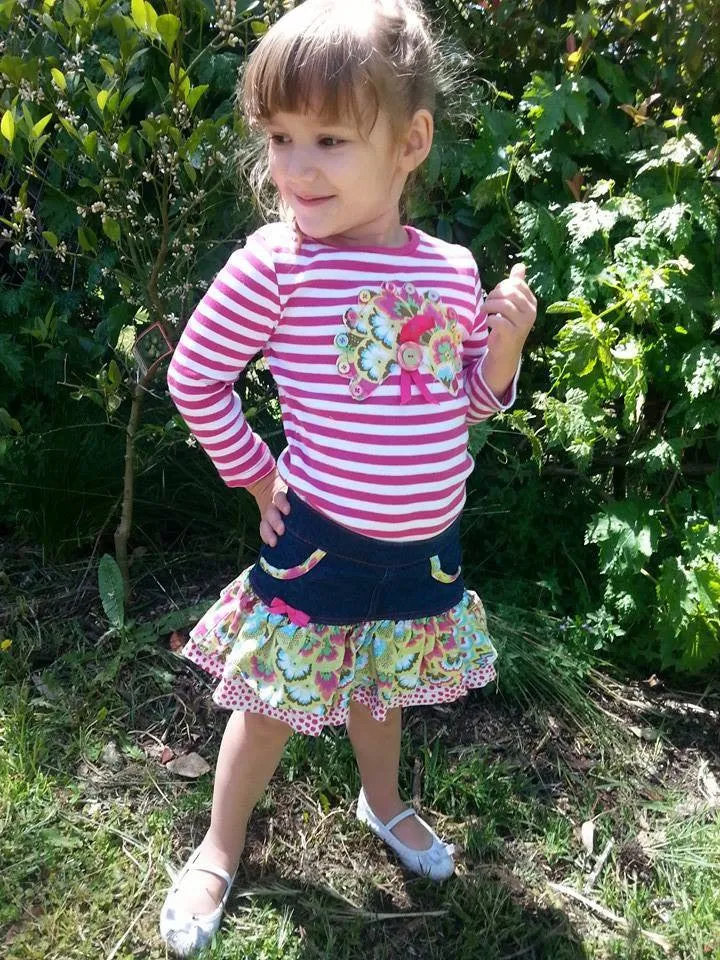 Girls Ruffle Flip Skirt | Sewing Pattern