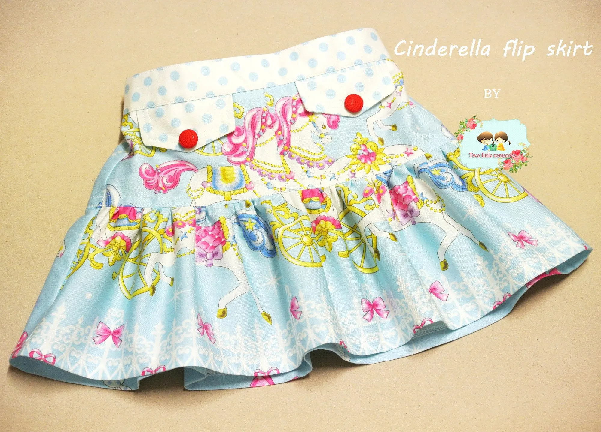 Girls Ruffle Flip Skirt | Sewing Pattern