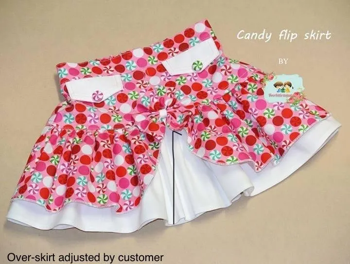 Girls Ruffle Flip Skirt | Sewing Pattern