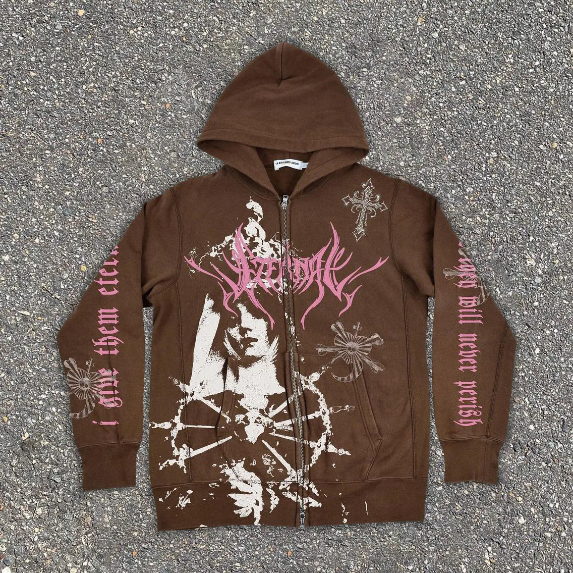 Graphic Zipper Hoodie