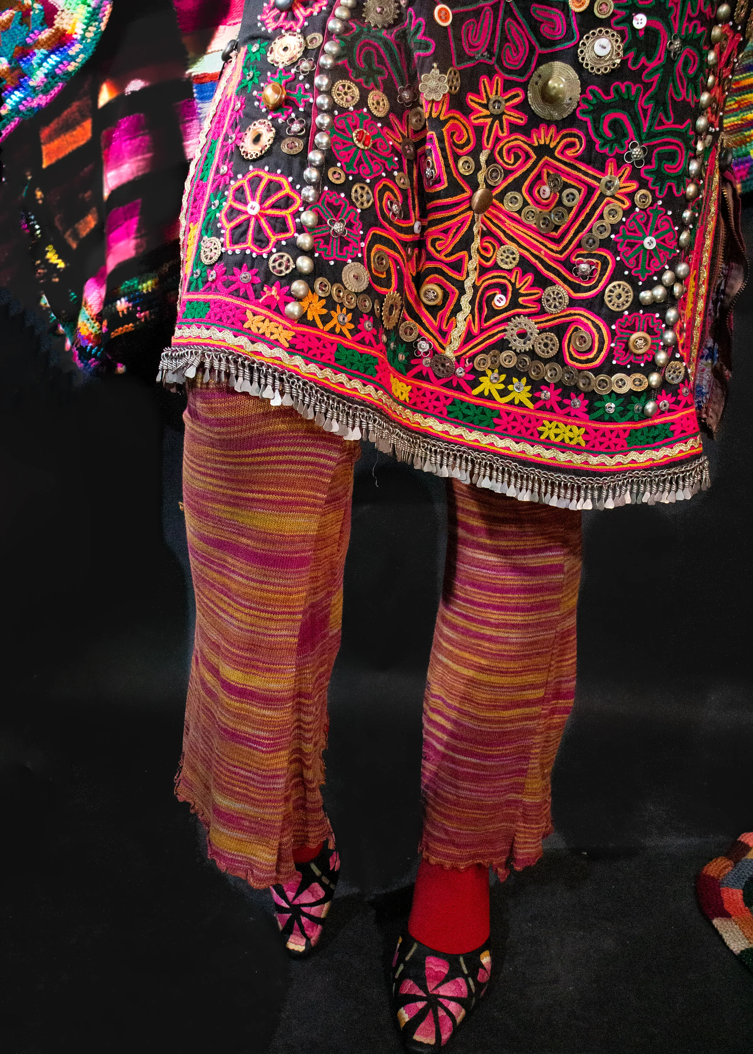 Groovy woven bell bottoms circa 1965-70