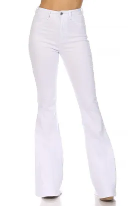 high waist stretch bell bottom jeans
