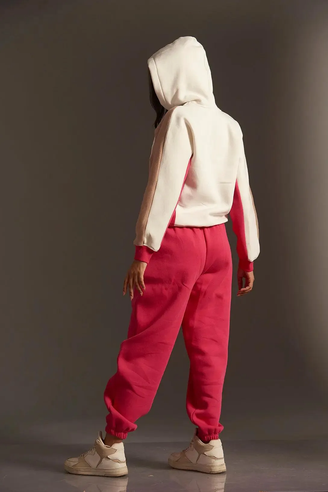 Homeist Colour Block Zipper Sweatshirt