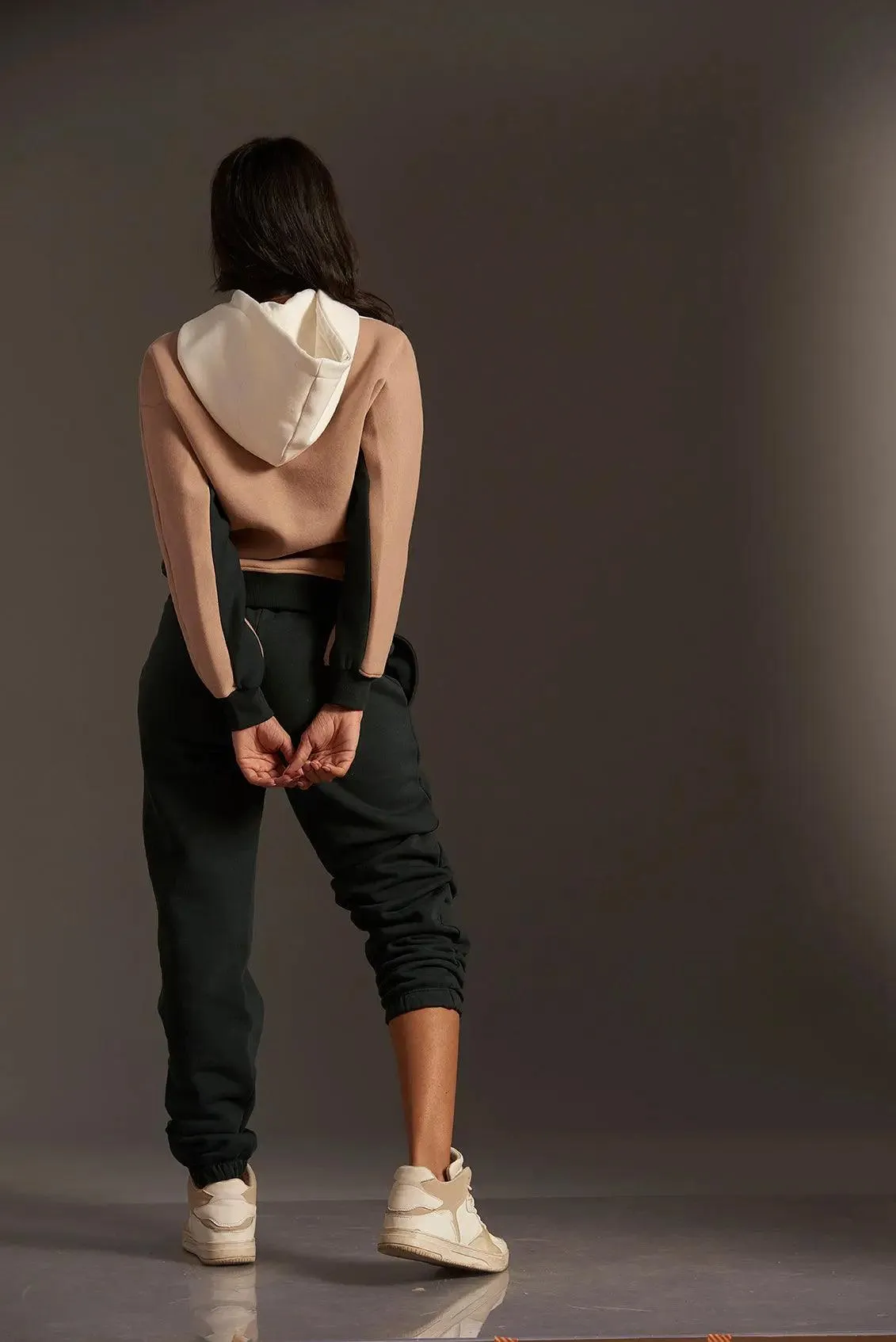Homeist Colour Block Zipper Sweatshirt