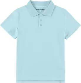 Kid Nation Boys Polo Shirts Kids School Uniform Shirts Short Sleeve Girls Collared Shirts 4-12 Years