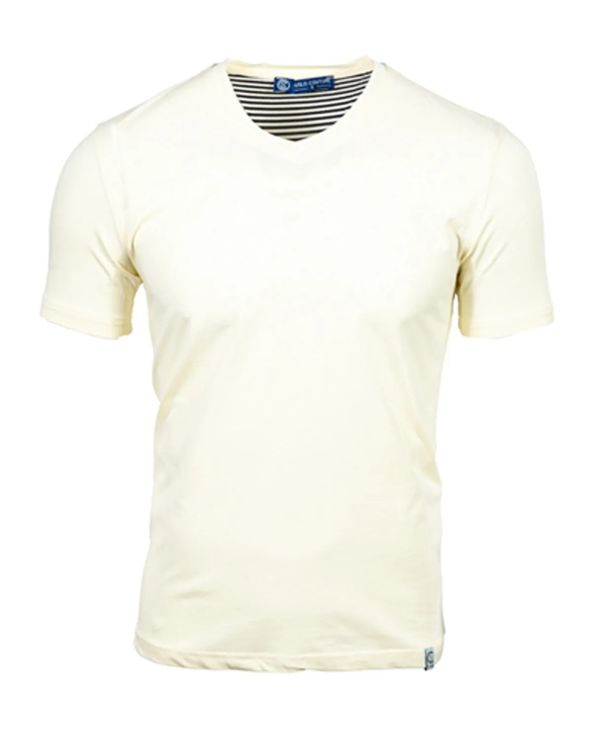 Luxury V Neck Tee - Ivory