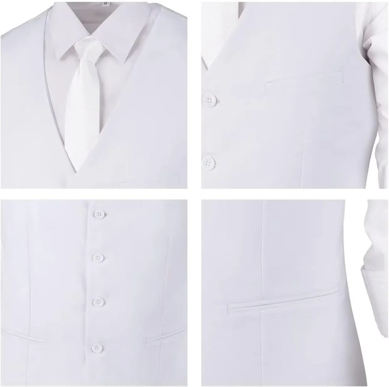 Mens Suit Vest Formal Business Dress Vest for Wedding