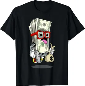 Money Hip Hop Graphic Urban Graffiti Art T-Shirt
