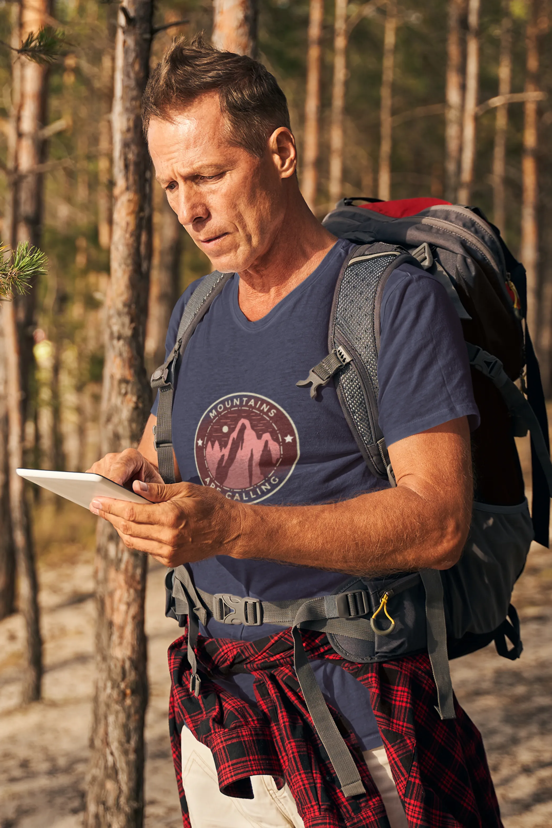Mountains Are Calling Printed T-shirt for men