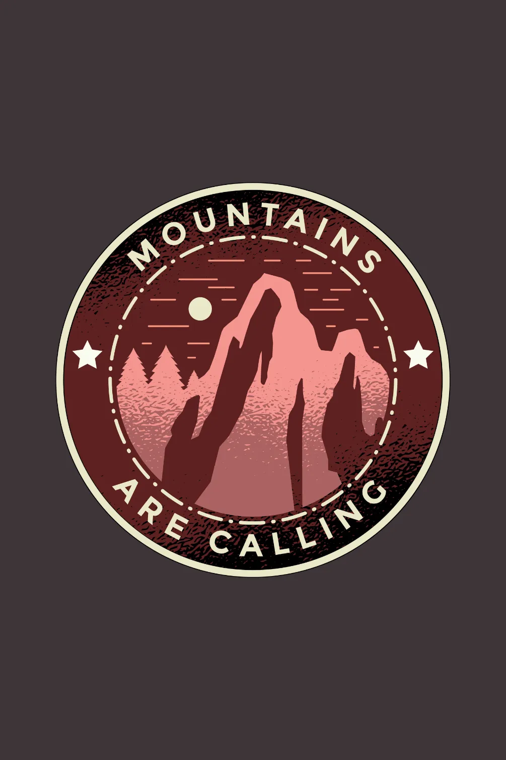 Mountains Are Calling Printed T-shirt for men