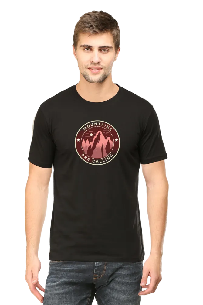 Mountains Are Calling Printed T-shirt for men