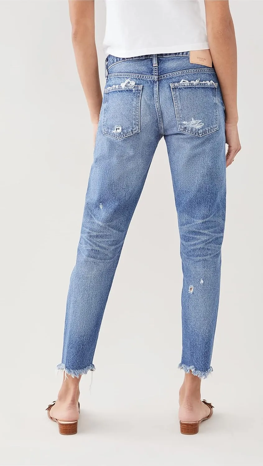 MOUSSY VINTAGE Women's Keller Tapered Blue Jeans