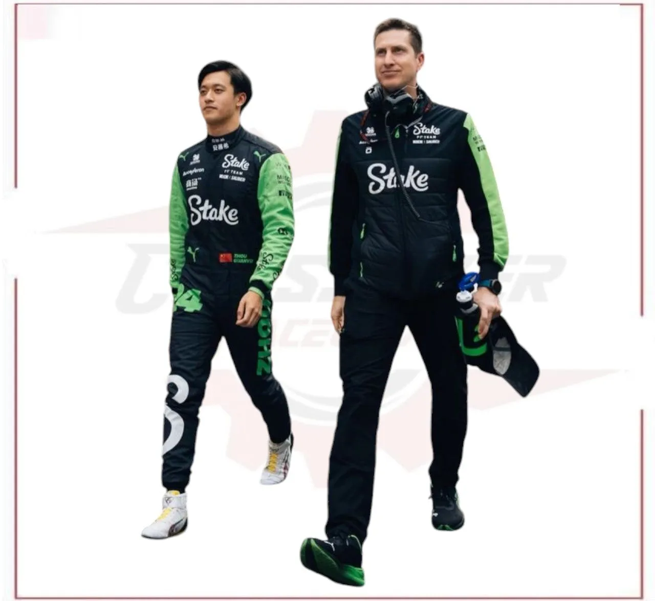 New 2024 Zhou Guanyu Stake F1 Team Kick Sauber Replica Racing Suit