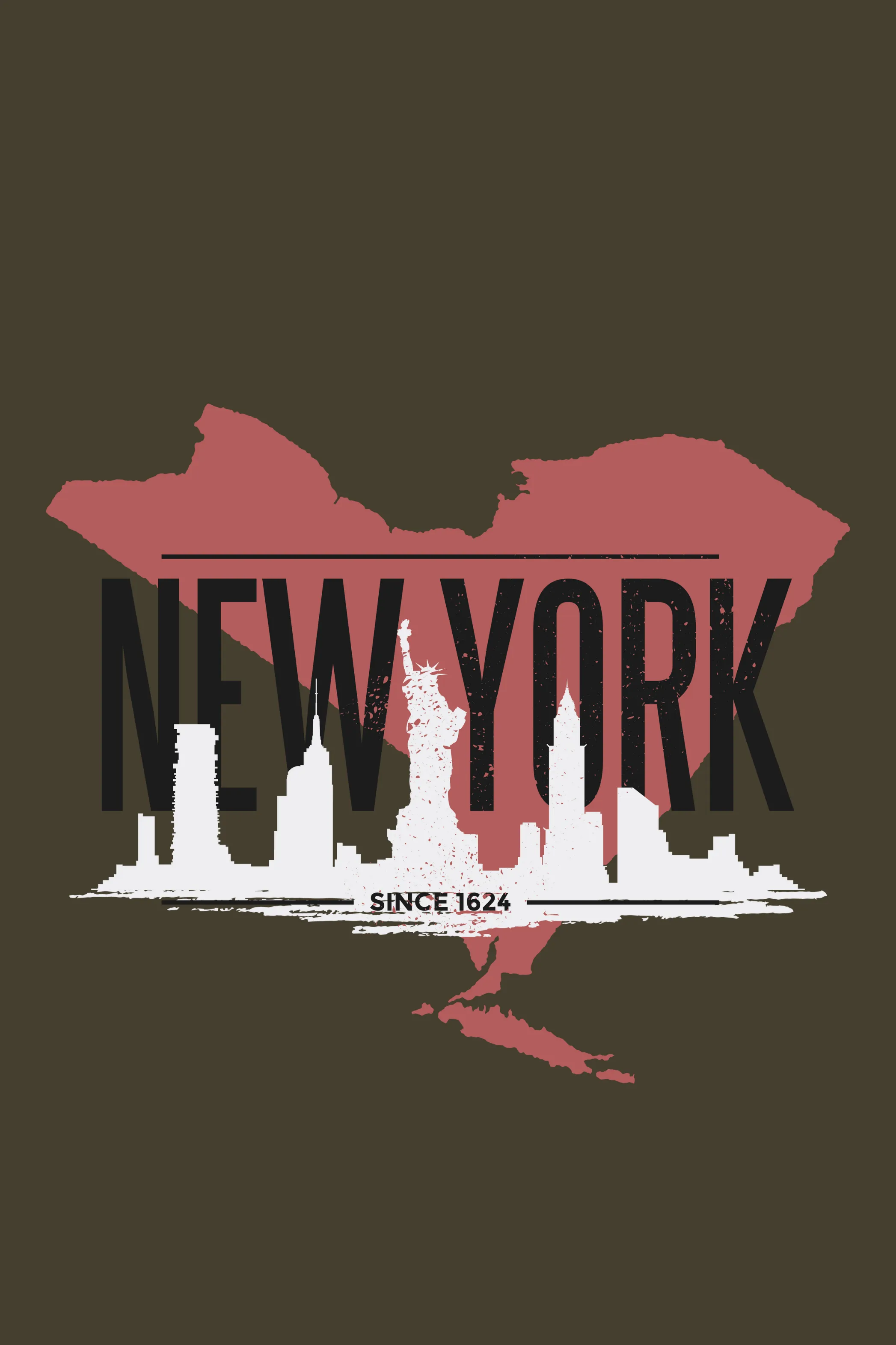 Nyc Skyline Printed T-shirt for women