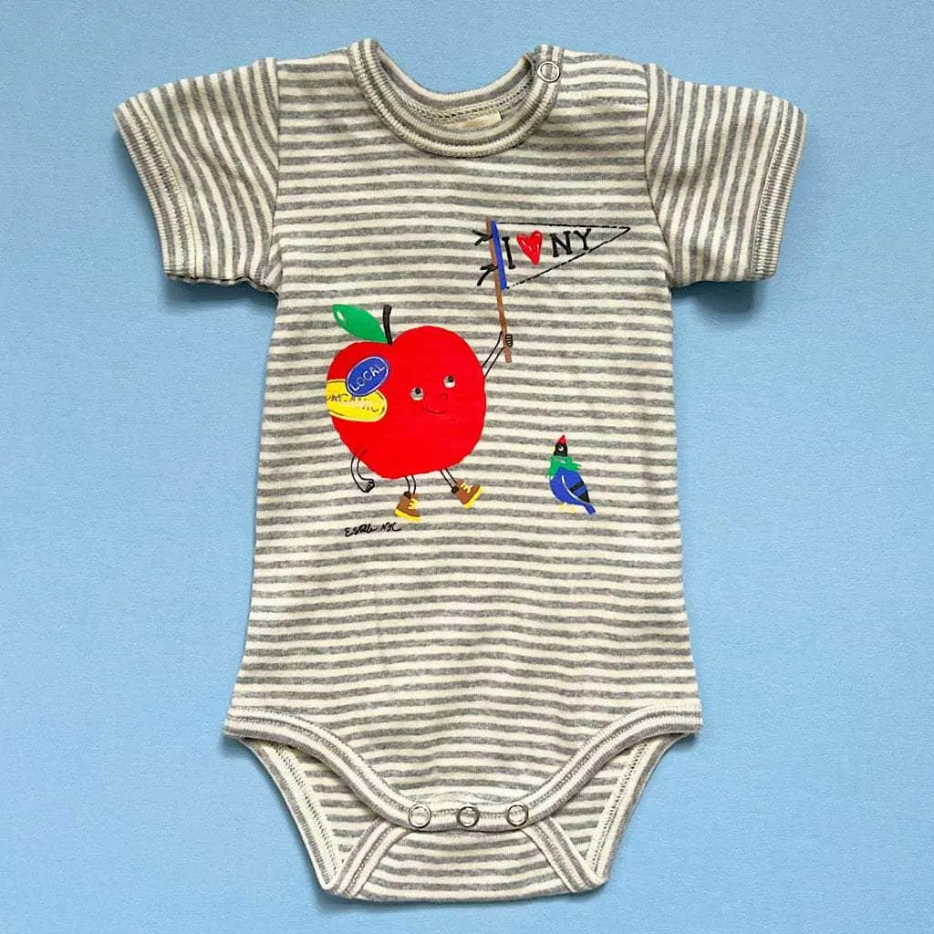 Organic Baby Onesie | I Love NY Apple