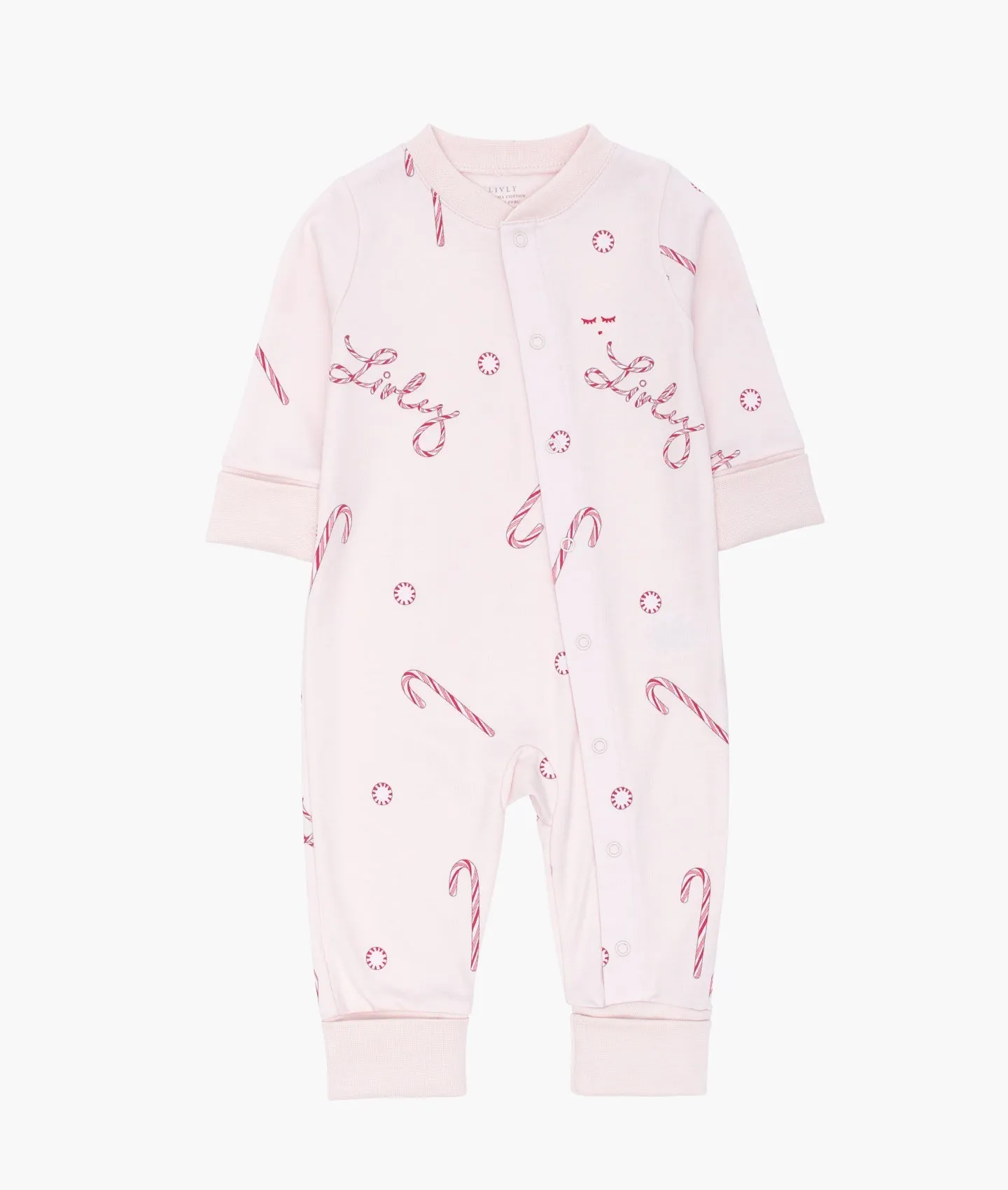 Pink Candy Cane Overall