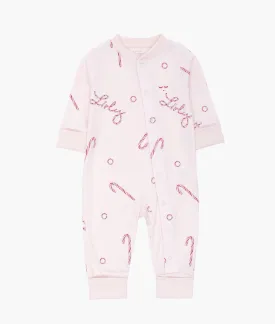 Pink Candy Cane Overall