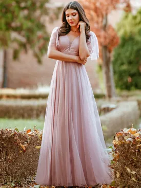 Plunging Neckline Sparkly Evening Dress Size 4