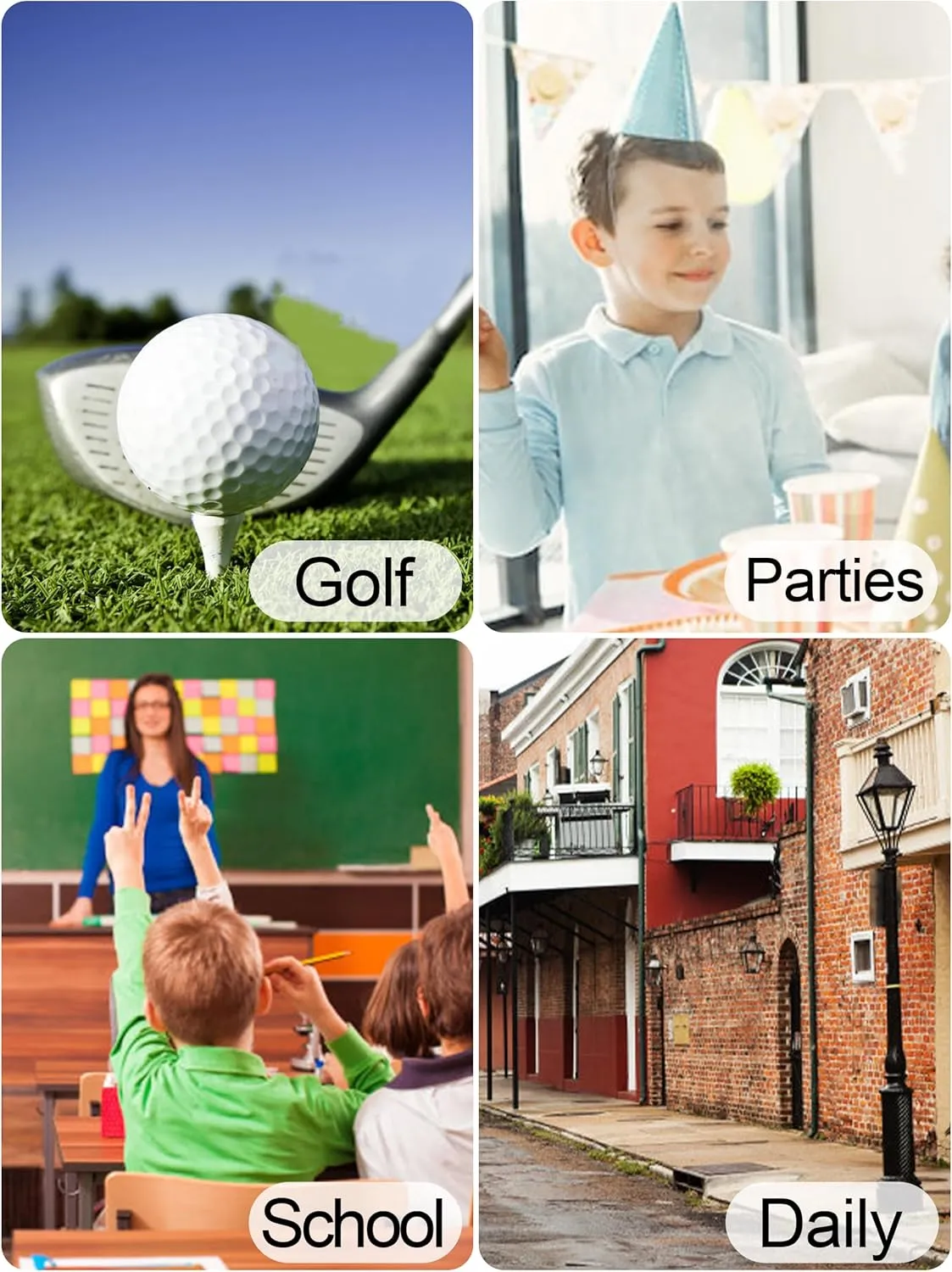 QBK Toddler to Youth Boys' Performance Golf Polo Kids Athletic Moisture Wicking Long Sleeve Shirts School Uniform