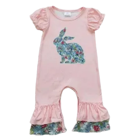 "Flower Bunny Baby" Baby's Boho Romper