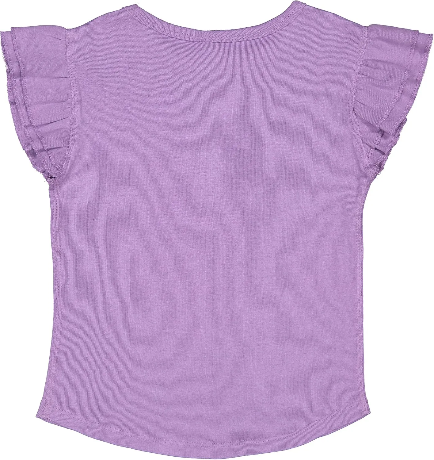 RABBIT SKINS Toddler Girls Flutter Sleeve Tee | Cute T-Shirt with Ruffles