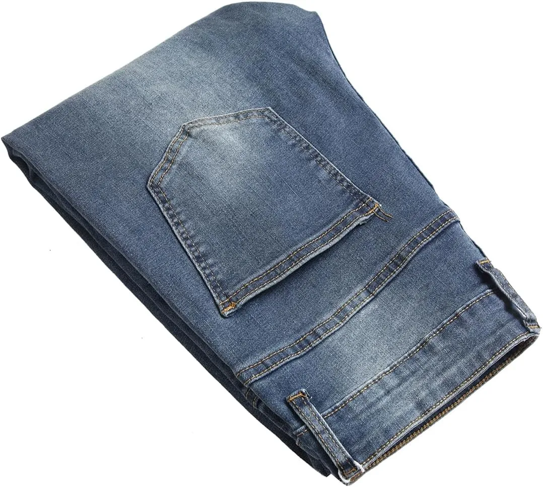 RANMCC Men's Baggy Jeans Loose Straight Fit Y2K Stretch Hip Hop Denim Casual Pants Jeans (Size 30-46)