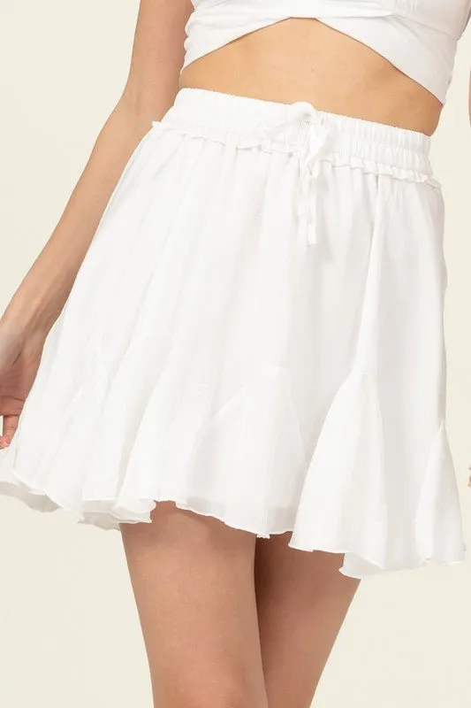 Ruffle Mini Skirt