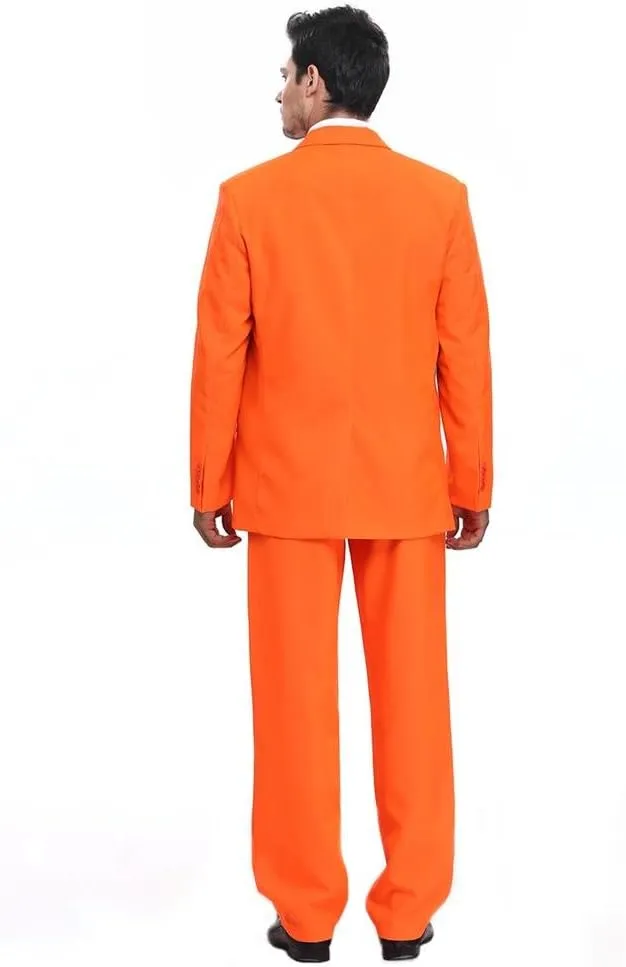 U LOOK UGLY TODAY Men's Party Suit Solid Color Prom Suit for Themed Party Events Clubbing Jacket with Tie Pants
